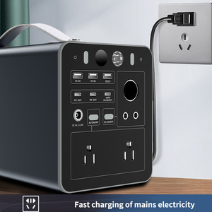 มีจำหน่ายในสต็อก 600W สถานีไฟฟ้าแบบพกพาแบบชาร์จไฟได้ 0.6KW 512Wh แบตเตอรี่ลิเธียมสำหรับตกปลาตั้งแคมป์กลางแจ้งจัดส่งฟรี - Product Image 5