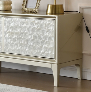 Mueble de TV minimalista estilo americano, mueble de TV moderno para sala de estar, mueble base decorativo con almacenamiento. - Product Image 4