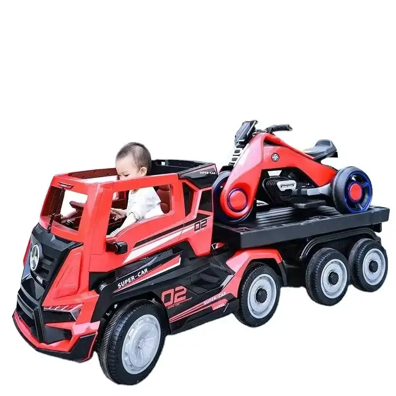 Nouvelle voiture électrique pour enfants à batterie 12V/voitures électriques télécommandées pour bébés/camion à batterie rouge pour enfants