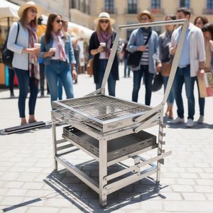 Parrilla Portátil BlazeFor, Parrilla Compacta de Acero Inoxidable para Comidas Rápidas al Aire Libre y Aventuras - Product Image 1
