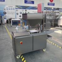 Machine industrielle de fabrication de tourtes à la viande avec écran tactile, machine à galettes de bœuf, machine automatique de formage de hamburgers