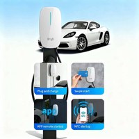 Nuevo Cargador Inteligente para Vehículos Eléctricos, Montado en Pared, 7KW 11KW 22KW, IP65, Metálico, 11 Niveles de Seguridad, Aplicación para Flotas, NACS 16A 32A 40A