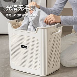 Laundry Baskets Rectangle Durable Clothing Organizer Storage Bins For Home Bathroom Travel Use - Product Image 4