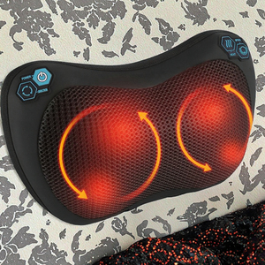 <span class=keywords><strong>Coussin</strong></span> de massage par vibration électrique <span class=keywords><strong>pour</strong></span> le cou et le dos <span class=keywords><strong>pour</strong></span> une application sur chaise avec fonction de pétrissage relaxante - Product Image 3