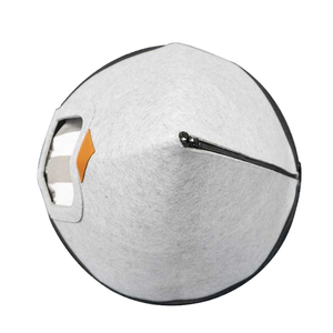 Cama para Gatos con Forma de <span class=keywords><strong>Cueva</strong></span>, Estilo Tienda de Campaña Cónica, de Fieltro Gris, Ecológica, Linda, Cómoda y Cálida, con Tapete para Mascotas en Forma de Huevo - Product Image 6