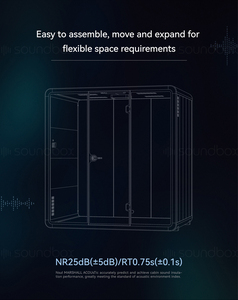 Caja de sonido Ecológica Iluminación Ventilación Cabina de oficina Turbo Fresh Air SystemPod Teléfono <span class=keywords><strong>privado</strong></span> Espacio Oficina Pod - Product Image 3