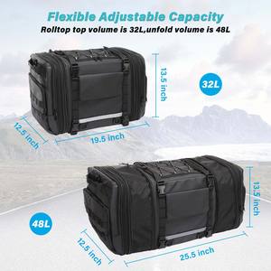 Mochila Impermeable para Motocicleta de PVC, Gran Capacidad, Bolsa Seca para Viajes y Campamento, con Bolsillo con Cremallera para Campamento, Muestra Gratis - Product Image 6