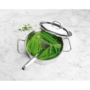 Pentola professionale con coperchio in acciaio inossidabile da 3 litri per uso su piano cottura - Product Image 2