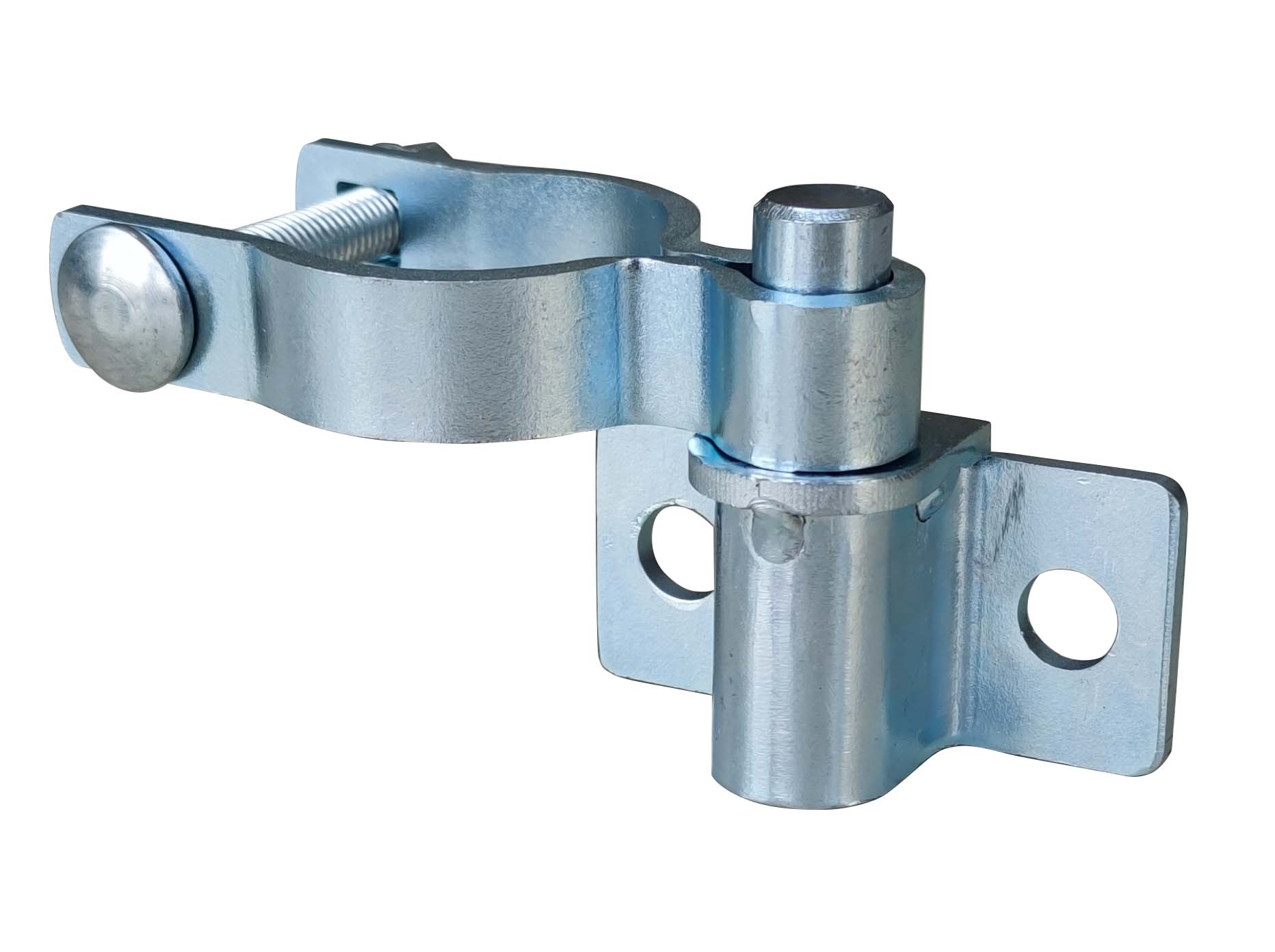 9mm 2 Sets Chain Link Fence Gate Hinges | Heavy Duty 1-1/4 Inch Zinc Coated  With Nuts/Bolts Charm Bracelet