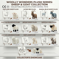 Peluche de mouton Valais Blacknose personnalisée en usine, jouet en peluche, poupée en peluche, porte-clés, breloque de sac, peluche de mouton OEM, animal en peluche CE
