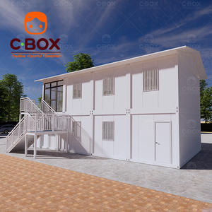 Edificios de Oficinas Modulares Prefabricados Personalizados Cbox de 2 Pisos, Casa Móvil Pequeña con Balcón para Restaurante, Casa Contenedor Desmontable - Product Image 1