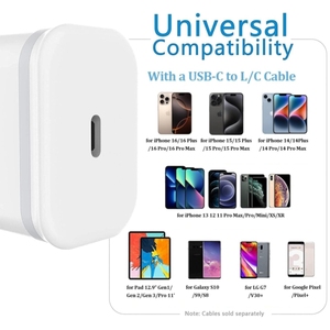 Adaptador USB-C para Carga de <span class=keywords><strong>iPhone</strong></span> 17 Pro Max/16/15/14/13/12/<span class=keywords><strong>11</strong></span> y iPad Pro/Air, 20W, En Oferta - Product Image 6