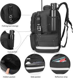 Free Sample Lightweight Outdoor Water-Resistant Fishing Shoulder <b>Storage</b> Bag Fishing Tackle Backpack - Product Image 6