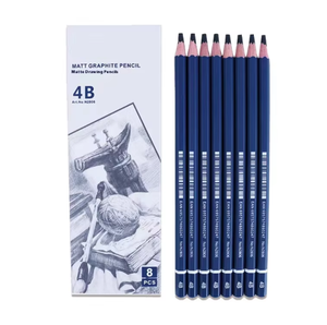 Bview Art HB 2B 4B 6B 8B 12B Set de crayons mats Crayon mat spécial pour le dessin pour les étudiants en art - Product Image 5