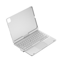 Transparent Lumineux 360° °   Étui de clavier rotatif avec pavé numérique rétroéclairé RGB anti-ghosting pour iPad Air 11 2024
