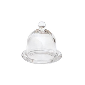 Clearly Small Size Creative Glass Cover <strong>Dessert</strong> Plate Pearl Rim Mini Cake Display Stand Dome Candle Jar Decorative <strong>Dessert</strong> <strong>Tray</strong> - Product Image 5
