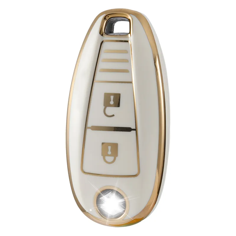 Housse de porte-clés de voiture en TPU pour Suzuki Swift Vitara Grand Ii Sx4 housse de clé de voiture veste de couverture porte-clés de voiture à distance intelligent 2 boutons