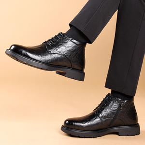 Zapatos de Cuero para Hombre al por Mayor para Bodas y Fiestas - Parte Superior de Malla Transpirable, Ligeros, que Aumentan la Estatura, Estilo Elegante - Product Image 3