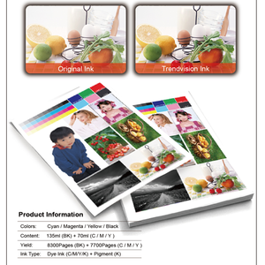 Trendvision gi71 <span class=keywords><strong>gi</strong></span> 71 <span class=keywords><strong>Gi</strong></span>-71 impressora, compatível com garrafa a granel de cor, recarga a base de água para canon pixma g2020 g3020 g3060 - Product Image 6