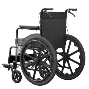 Cansera Standard Stahl Schwarz Behindertengerechter Senioren Medizinischer Orthopädischer Patienten Manueller Rollstuhl 100KG Tragfähigkeit für den Heimgebrauch - Product Image 3
