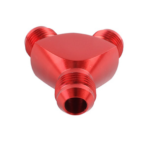 Conector en T Tipo Y de Aleación de Aluminio AN6 AN8 AN10 para Tubería de Aceite de Coche, Conectores Azules para Automóviles - Product Image 3