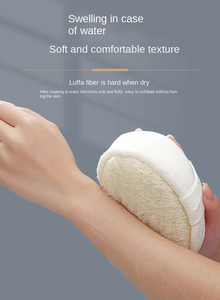 Éponge exfoliante naturelle en <span class=keywords><strong>luffa</strong></span> durable avec absorption d'eau <span class=keywords><strong>de</strong></span> 250%-500% pour le dos, épaisseur à 3 brins - Product Image 5