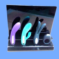 Présentoir de vibrateur de publicité de luxe support de présentoir de jouet sexuel adulte intime de table de bureau fixée au mur personnalisé