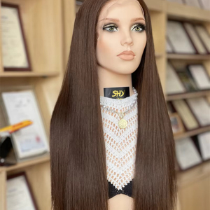 Perruque Lace Front Wig 2025 cheveux humains, 5.0 cheveux timides bruts sans colle HD, 13x5, pre-plucked, 100% nœuds simples - Product Image 1