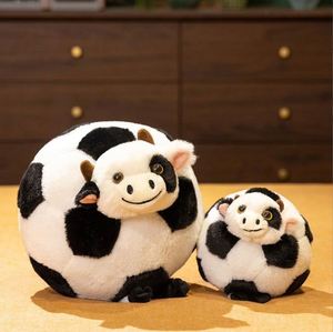 Lindo Peluche de Animal, Peluche de Vaca Jugadora de Fútbol, Juguete de Peluche de Fútbol, Juguete de Confort, Regalo para Niños - Product Image 2