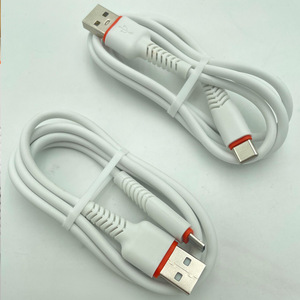 Nuevo Cable de Datos <span class=keywords><strong>Tipo</strong></span>-<span class=keywords><strong>C</strong></span> de Carga Rápida para Teléfonos Móviles Android/<span class=keywords><strong>iPhone</strong></span>, Material de PVC, Diseño Trenzado de Dos Tonos, Cable de Datos con Extremo Extendido - Product Image 3