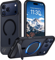 Coque de téléphone magnétique translucide givrée effet peau pour iPhone 18 Pro Max 17 Air 17 16 15 14 13, antichoc avec support