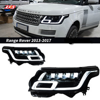 Feux avant LKS pour LandRover RangeRover L405 2013-2017, ensemble de phares LED, mise à niveau avec DRL matriciel et clignotants séquentiels