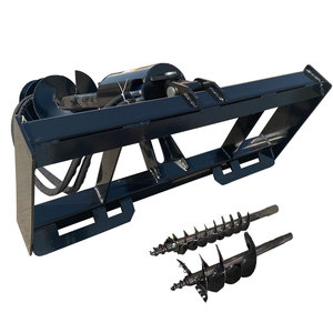 เครื่องจักรก่อสร้างสว่านโพสต์ขุดหลุมสว่านเครื่องเจาะสว่านสําหรับสิ่งที่แนบมากับรถตักแบบลื่นไถล - Product Image 4