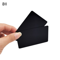 Bedruckbare Schwarze Matte NFC Karte aus PVC, 13.56 MHz NTAG 213/ NTAG 215/ NTAG 216 Digitale Geschäfts-RFID-Karte