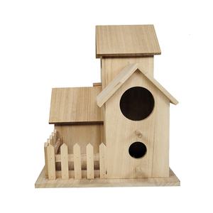 Creativo a parete in legno nido all'aperto casetta per uccelli Birdhouse Building Kit tre case per uccelli - Product Image 1