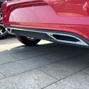 Volkswagen Polo Rear Lip Chrome Exhaust Tips Bright Trim Modification For 2018+ MK6 And Polo Plus Bumper Enhancement - Product Image 3