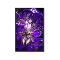 Affiches à impression personnalisée 3D, personnage de dessin animé, effet 3D, feuille lenticulaire, image avec cadre