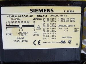 Transformador SIDACT 4AM99418AC400C Original Nuevo <span class=keywords><strong>de</strong></span> Fábrica para PLC - Product Image 3