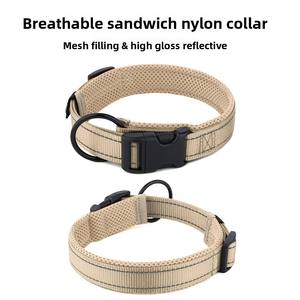 Verstellbares großes kleines Nylon-Halsband für den Golden <span class=keywords><strong>Retriever</strong></span> Atmungsaktives Sandwich Gepolsterte grenz überschreitende Direkt versorgung für Hunde - Product Image 2