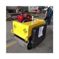 Compacteur de rouleau vibrant manuel à Double tambour de haute qualité rouleau d'asphalte vibrant bébé 600kg rouleau de route