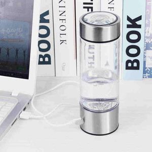 Bouteille d'eau hydrogénée portable en verre rechargeable alcaline - Product Image 4