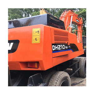 Excavateur à roues DH210W-9C Doosan utilisé haute performance avec faibles heures avec moteur central et composants de roulement - Product Image 1