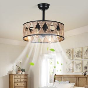 โคมไฟพัดลมเพดาน LED สีทองสุดหรูพร้อมตัวเครื่องทำจาก ABS ใบพัด5ใบสำหรับรับประทานอาหารและห้องนั่งเล่นของตกแต่งโรงแรม - Product Image 6