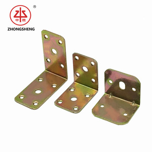Support d'angle carré Zhong Sheng en acier laminé à froid plaqué, cornières en L à 90 degrés pour la connexion de meubles - Product Image 5