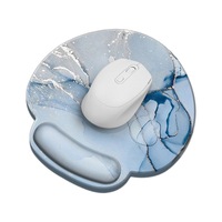 Tapis de Souris Exclusif Transfrontalier en Caoutchouc avec Repose-Poignets, Support de Clavier, Grand Tapis de Bureau, Support de Poignets et Paumes pour Ordinateur, Ensemble de Quatre Pièces