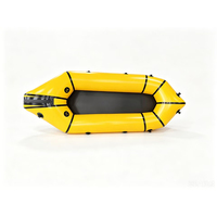Packraft gonflable léger en TPU pour 1 personne, pliable, écologique et stable pour la navigation sur les lacs et les rivières - Garantie de 2 ans
