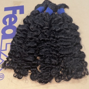 <span class=keywords><strong>Extensions</strong></span> de cheveux humains de haute qualité, ondulées, en vrac, pour coiffures quotidiennes et usage en salon de beauté - Product Image 2