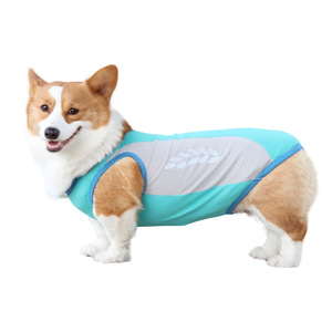 Chaleco Refrigerante para Mascotas, Color Azul Hielo, Ropa Transpirable de Verano para Corgis y Bulldogs Franceses - Product Image 3