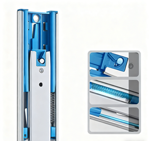 Glissières <span class=keywords><strong>de</strong></span> tiroir modernes à fermeture douce, robustes, rails en acier <span class=keywords><strong>de</strong></span> haute qualité <span class=keywords><strong>pour</strong></span> les armoires <span class=keywords><strong>de</strong></span> <span class=keywords><strong>cuisine</strong></span>, <span class=keywords><strong>de</strong></span> salle à manger et <span class=keywords><strong>de</strong></span> chambre à coucher, accessoires <span class=keywords><strong>de</strong></span> quincaillerie - Product Image 4