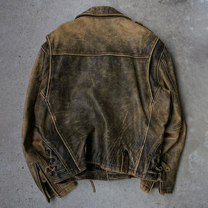 YYSY OEM سترة جلدية عالية الجودة كلاسيكية فارغة Pu كبيرة الحجم للرجال - Product Image 3